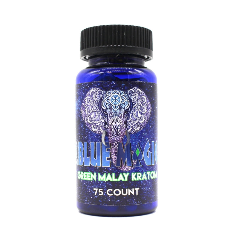 Blue Magic Kratom - 75 Capsules / Bottle | Bottle