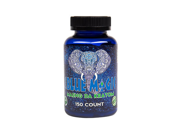 Blue Magic Kratom - 150 Capsules / Bottle | Bottle