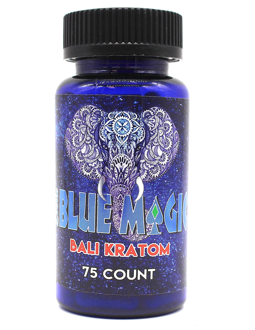 Blue Magic Kratom - 75 Capsules / Bottle | Bottle