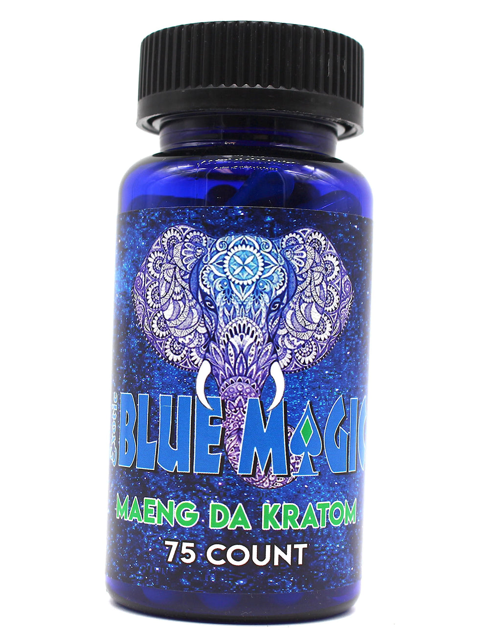 Blue Magic Kratom - 75 Capsules / Bottle | Bottle