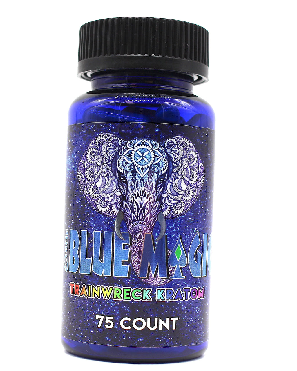 Blue Magic Kratom - 75 Capsules / Bottle | Bottle