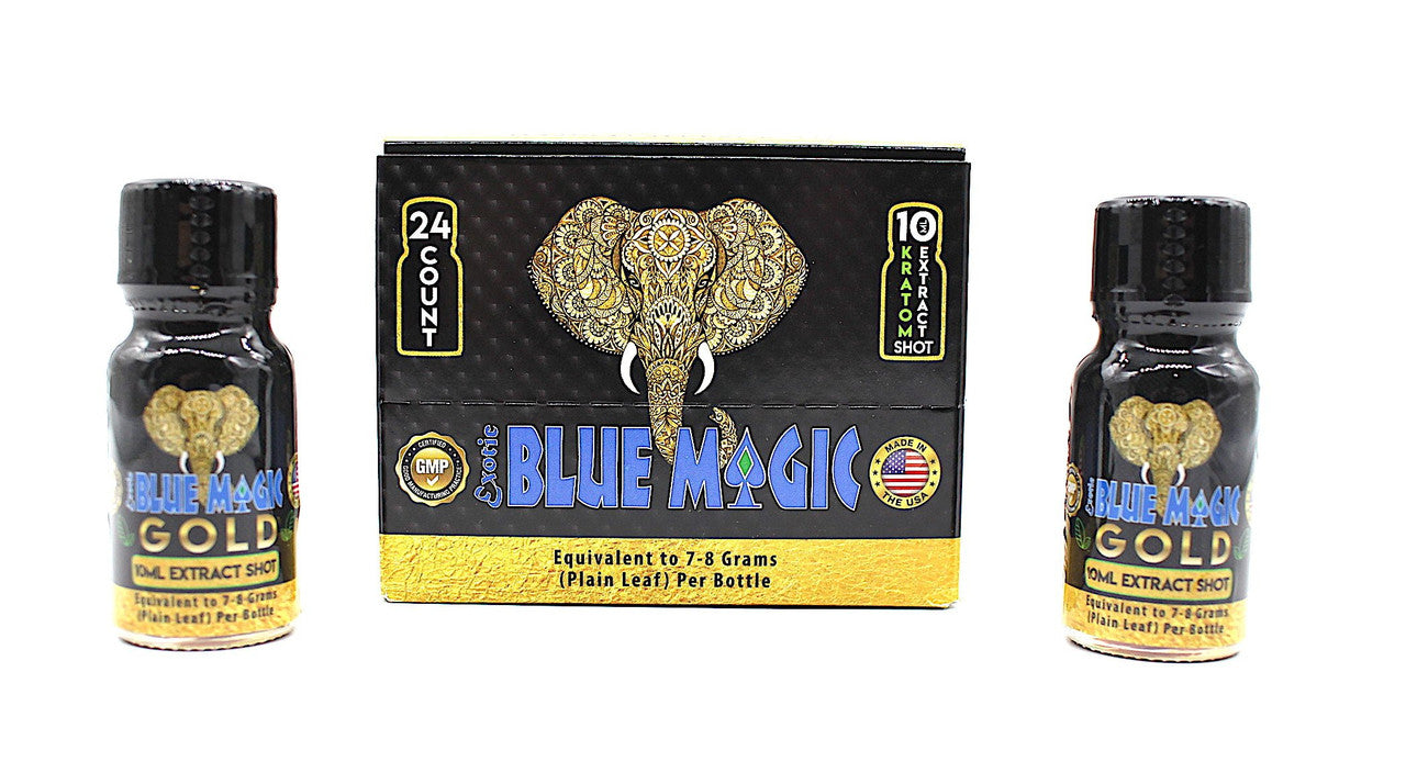 Blue Magic - Exotic Gold | 10ML Extra Shot | Full Spectrum Kratom Extract