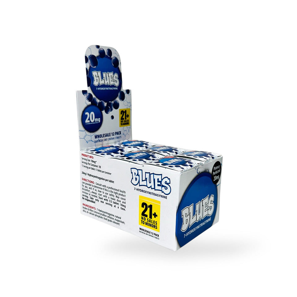 BLUES|7-Hydroxymitragynine|20mg| 5Tablets |BOX Secondary image