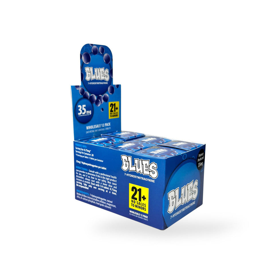 BLUES|7-Hydroxymitragynine|35mg| 5Tablets |BOX Main image