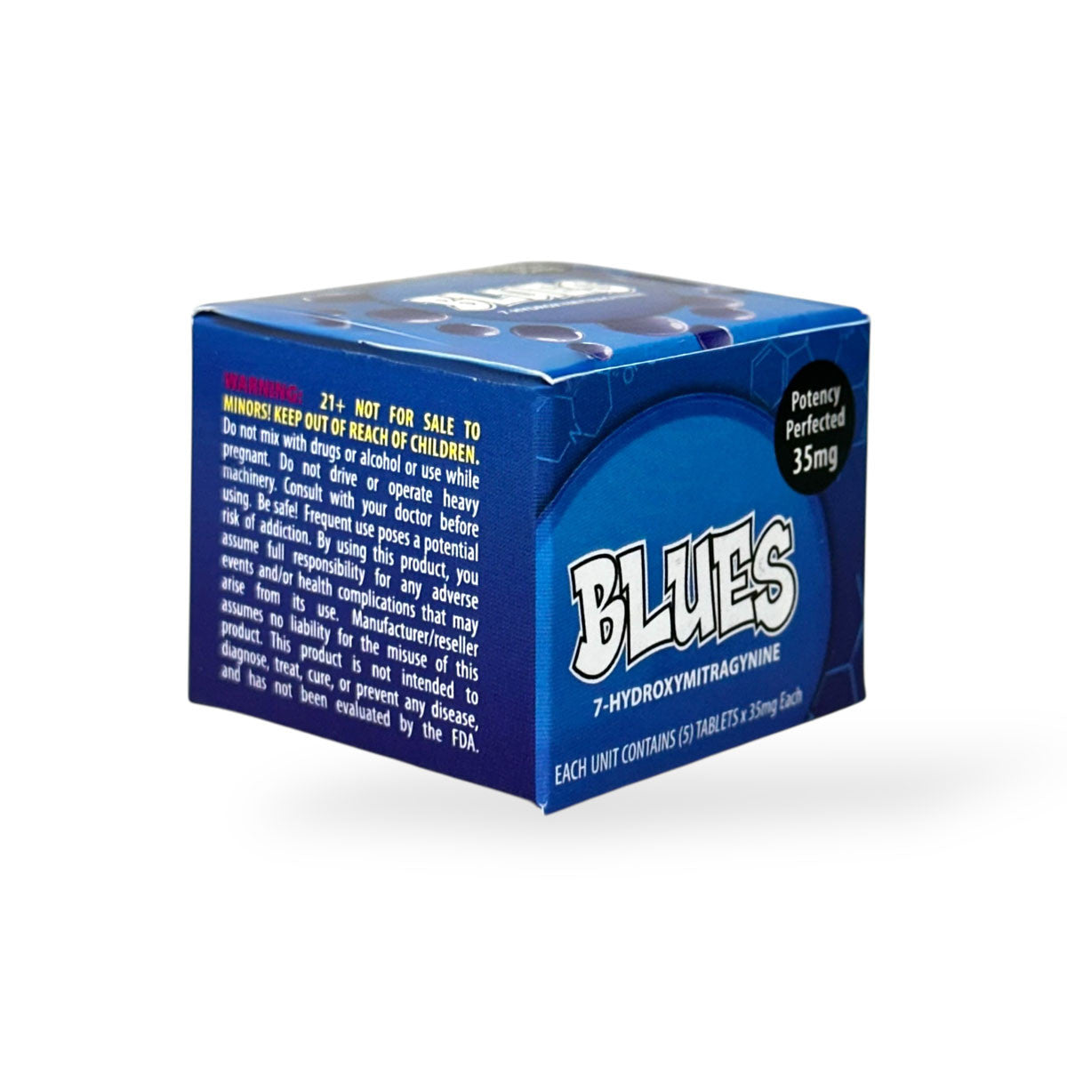 BLUES|7-Hydroxymitragynine|35mg| 5Tablets |BOX Secondary image