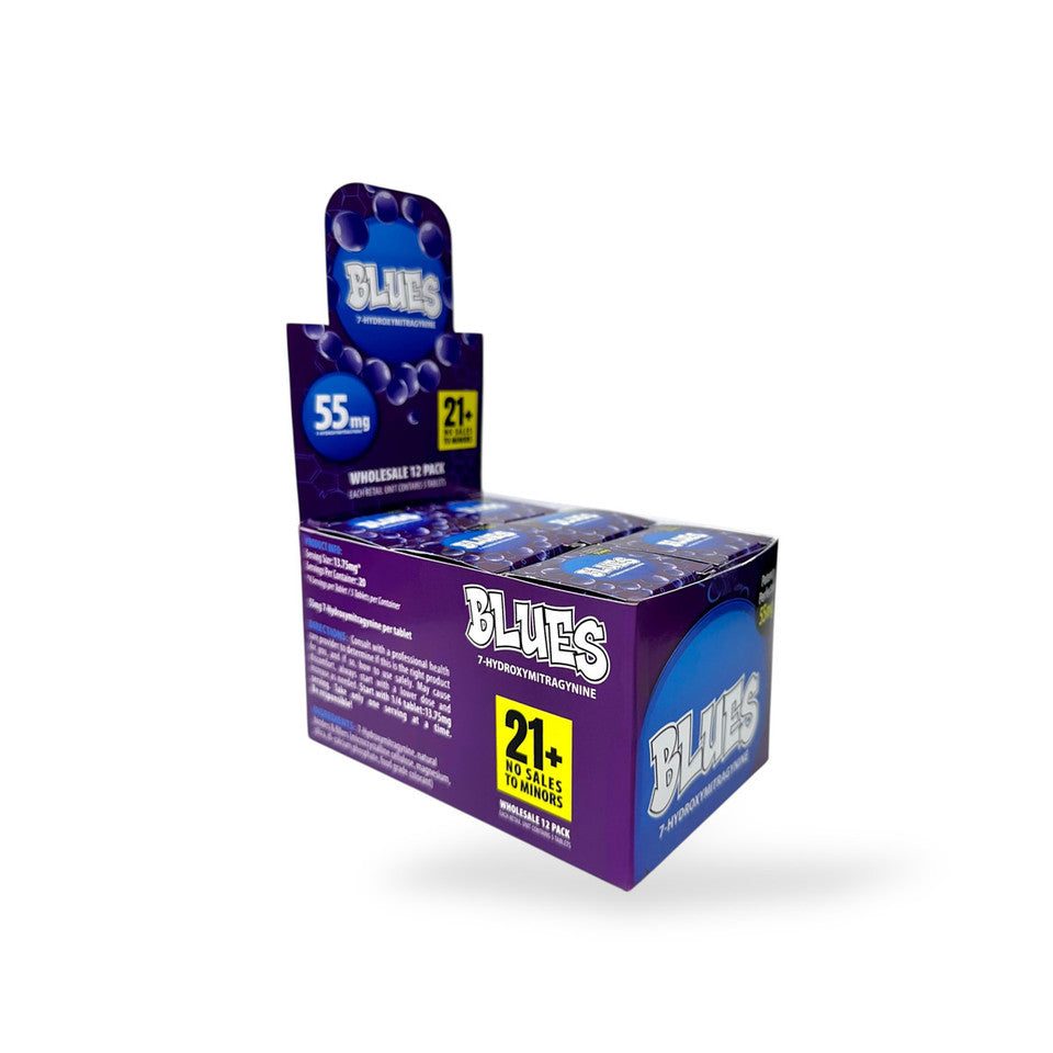 BLUES|7-Hydroxymitragynine|55mg| 5Tablets |BOX Secondary image