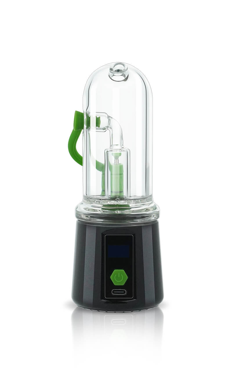 Bomb Erig Aerix portable e-rig close-up view