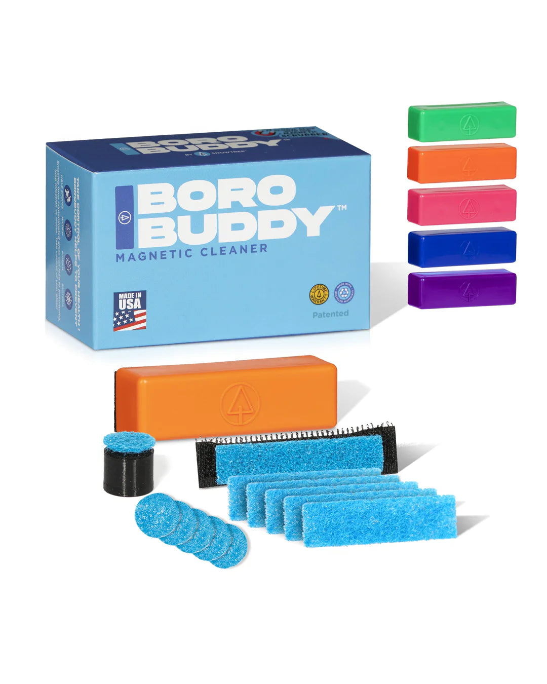Boro Buddy magnetic double-sided glass cleaner for pipes and rigs