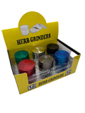 Bulk 50MM Zinc Grinder with Full Color Finish – 12pc/Box