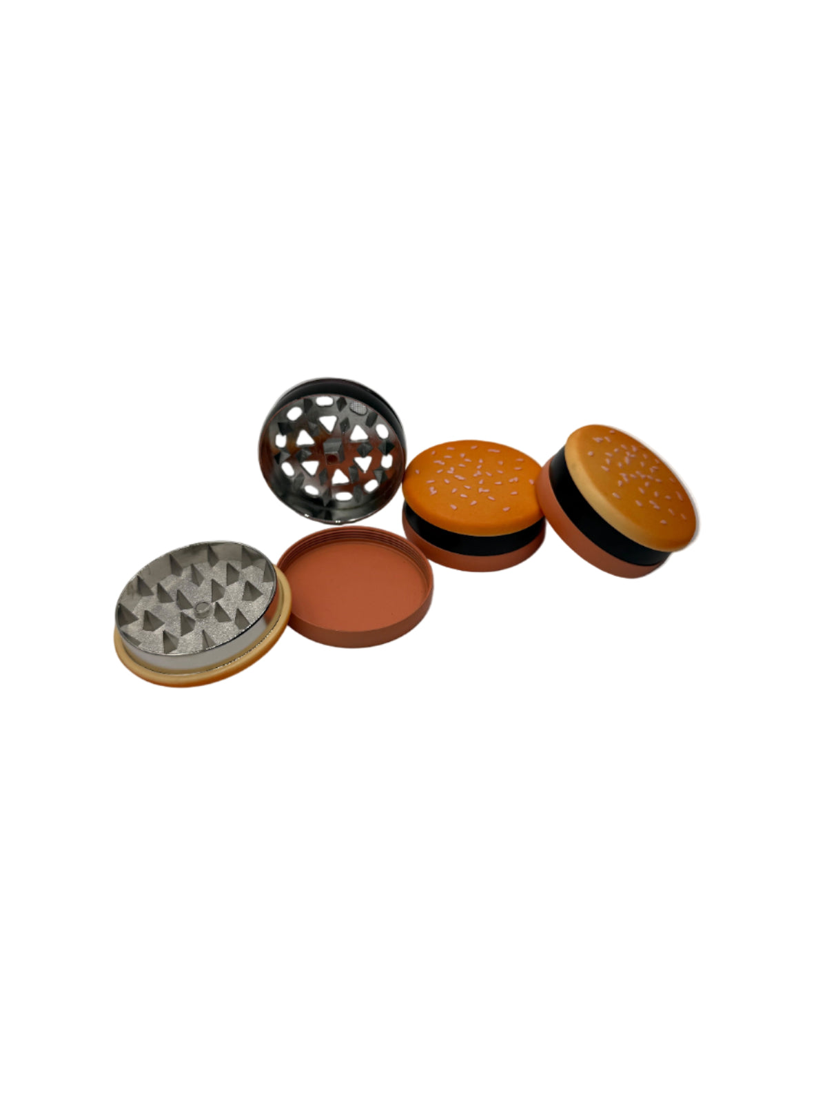 Bulk Hamburger Herb Grinder – 12 Pieces per Box Main image
