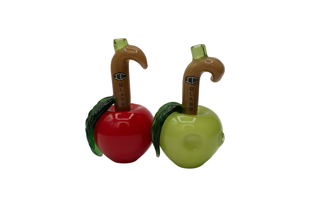 Wholesale Apple Shape Hand Pipe | IC Glass Colorful Mini Spoon Pipe