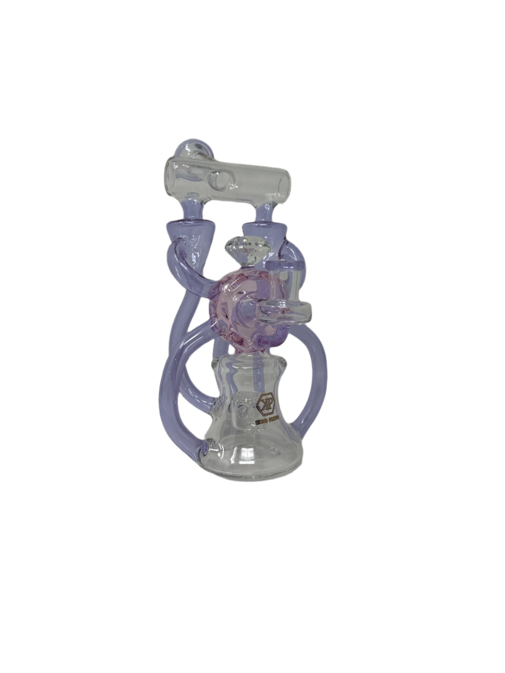 King Pluto - Double Deck Recycler Dab Rig with Diamond Knob