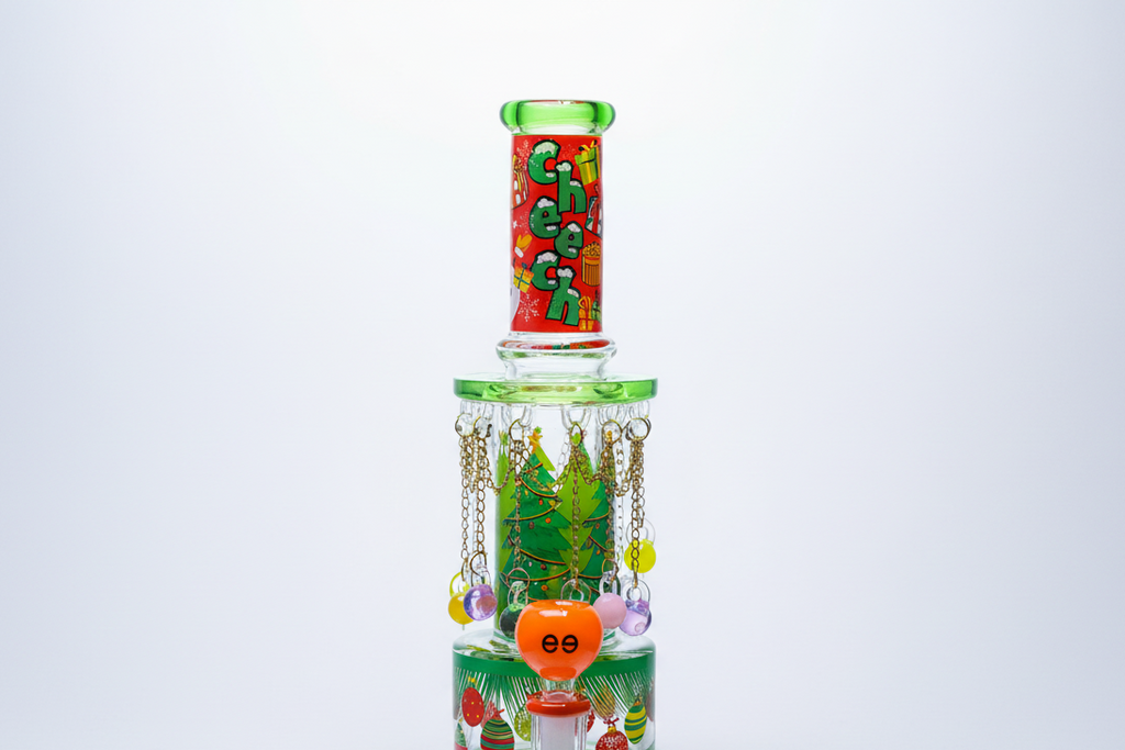 Cheech 15″ Frosty’s Holiday Hotbox | Wholesale Glass Waterpipe