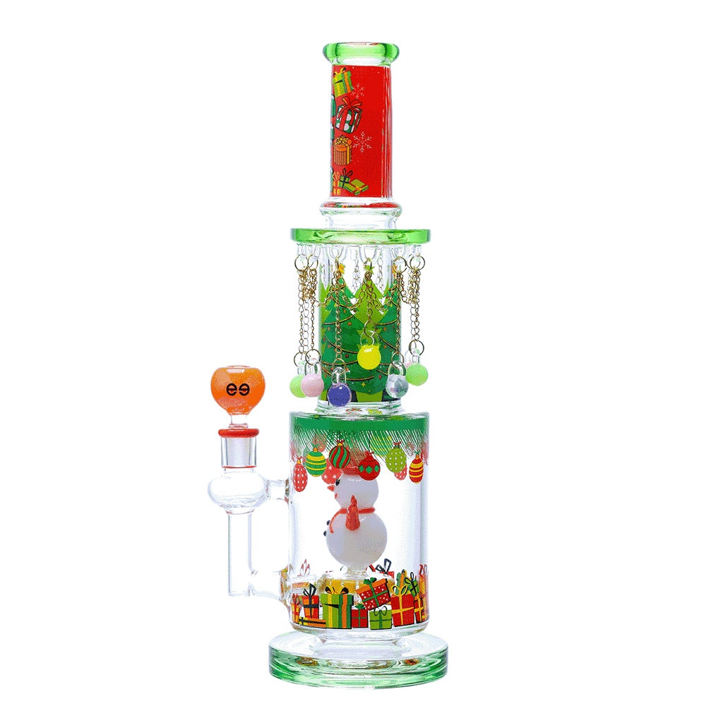 Cheech 15″ Frosty’s Holiday Hotbox | Wholesale Glass Waterpipe