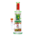 Cheech 15″ Frosty’s Holiday Hotbox | Wholesale Glass Waterpipe