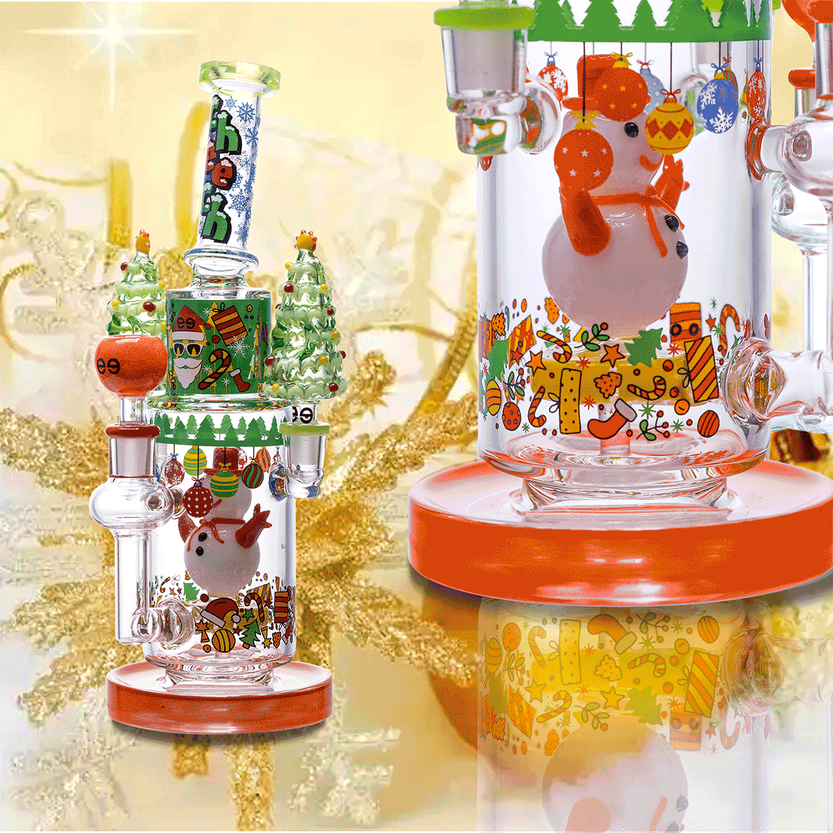 Cheech – 12.5″ Santa’s Little Helper | Wholesale Glass Water Pipe