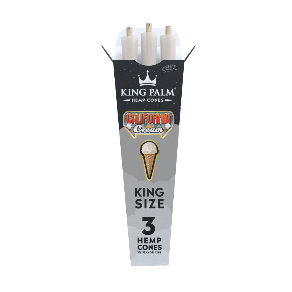 King Palm - Hemp Cones | KING Size  3-Hemp cones| 30Packs/Display | Squeeze & POP | WR10