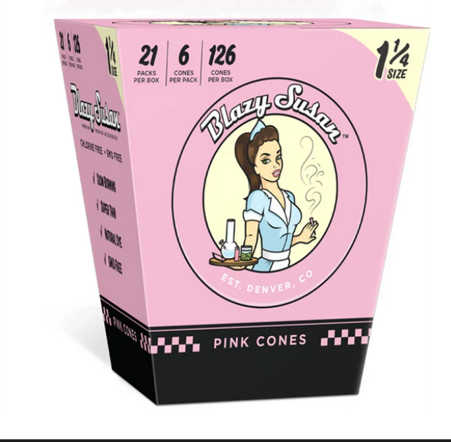 Blazy Susan 1 1/4 Cones 6/pk 21pks/bx 126Cones/Box | 24 Displays/Case