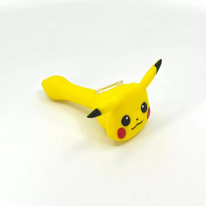 Silicone Pikachu Face Spoon Pipe – 4.5 Inch