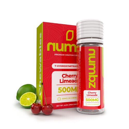 Numbz|7-Hydroxymitragynine|500MG|10 Chewables| BOX