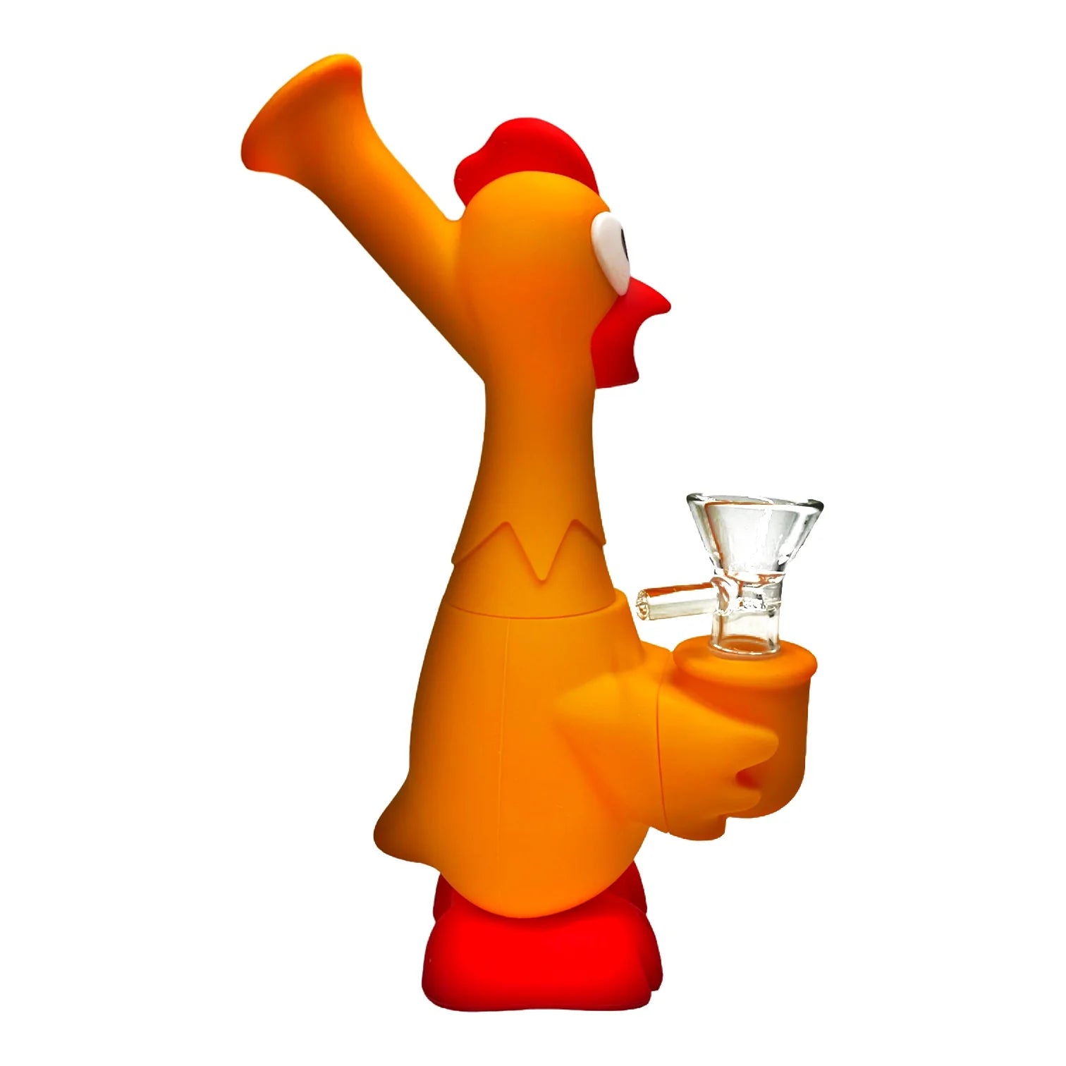 Silicone - 6.8" DAB Rig Silicone Water Pipe | Screaming Chicken Water Pipe | Single Unit