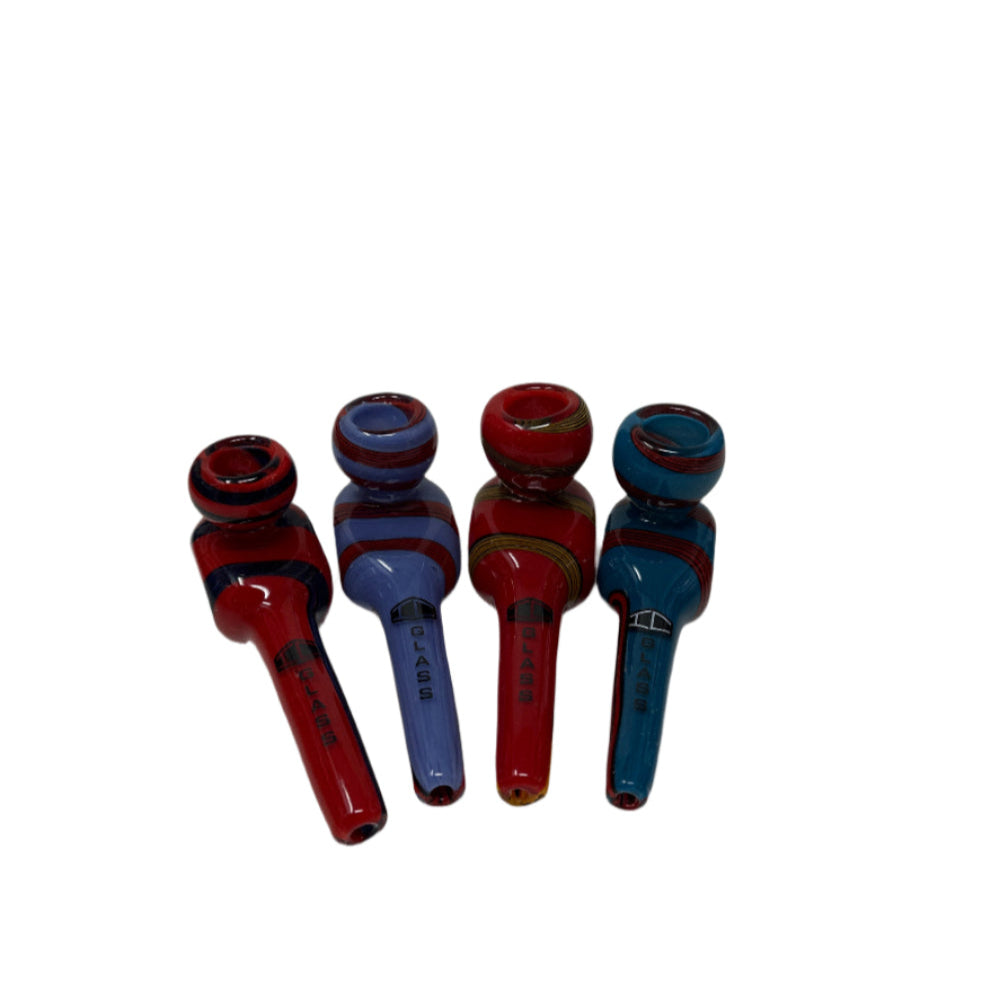 Wholesale IC Glass Chillum-Style Hand Pipe | 6-Inch | 5 Colors|  ICHP3070