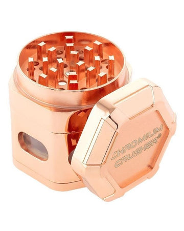 Chromium Crusher 2.4" Hexagon 4-Piece Grinder | Magnetic Zinc Build
