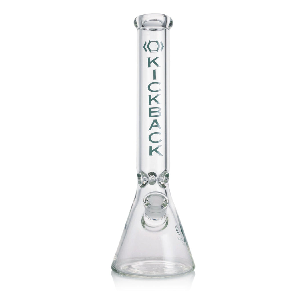 Classic clear glass beaker bong 16 inches tall