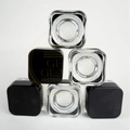 Shop Clear Glass Dab Jars with Black Cap in bulk—airtight, durable storage for concentrates. Perfect for cannabis accessories wholesale and smoking supply distributors.