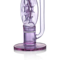 Clear glass 13-inch recycler bong with sturdy base