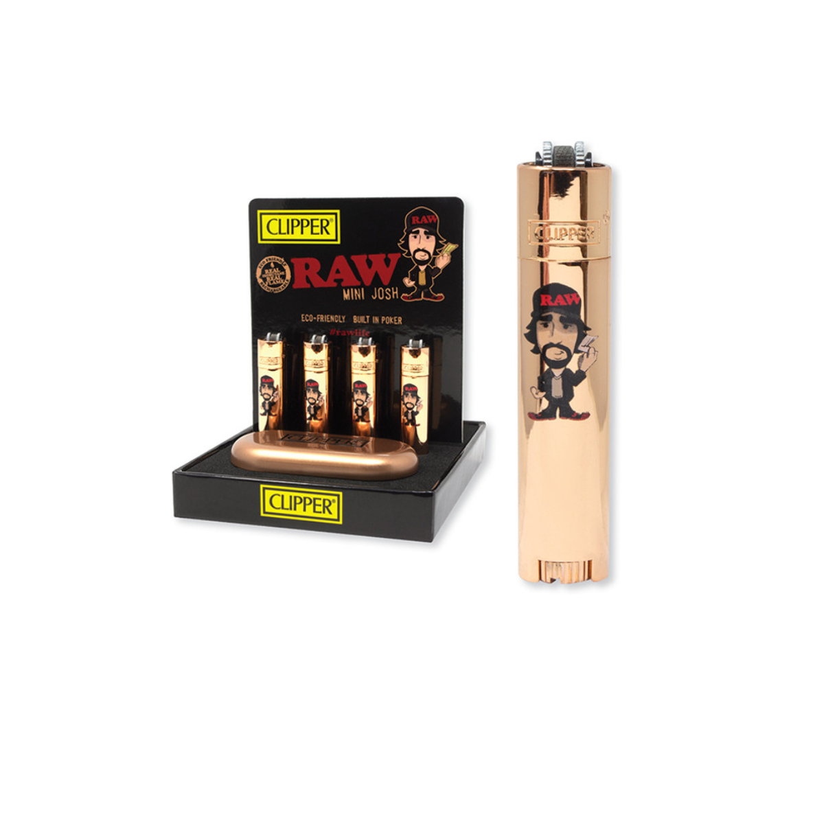 Clipper Lighter Mini Rose Gold Metal 