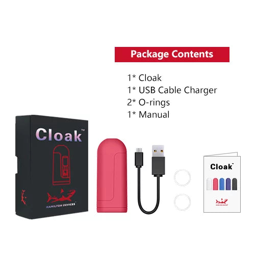 Hamilton - CLOAK | 510 Thread Vaporizer | Cartridge Battery | Single Unit