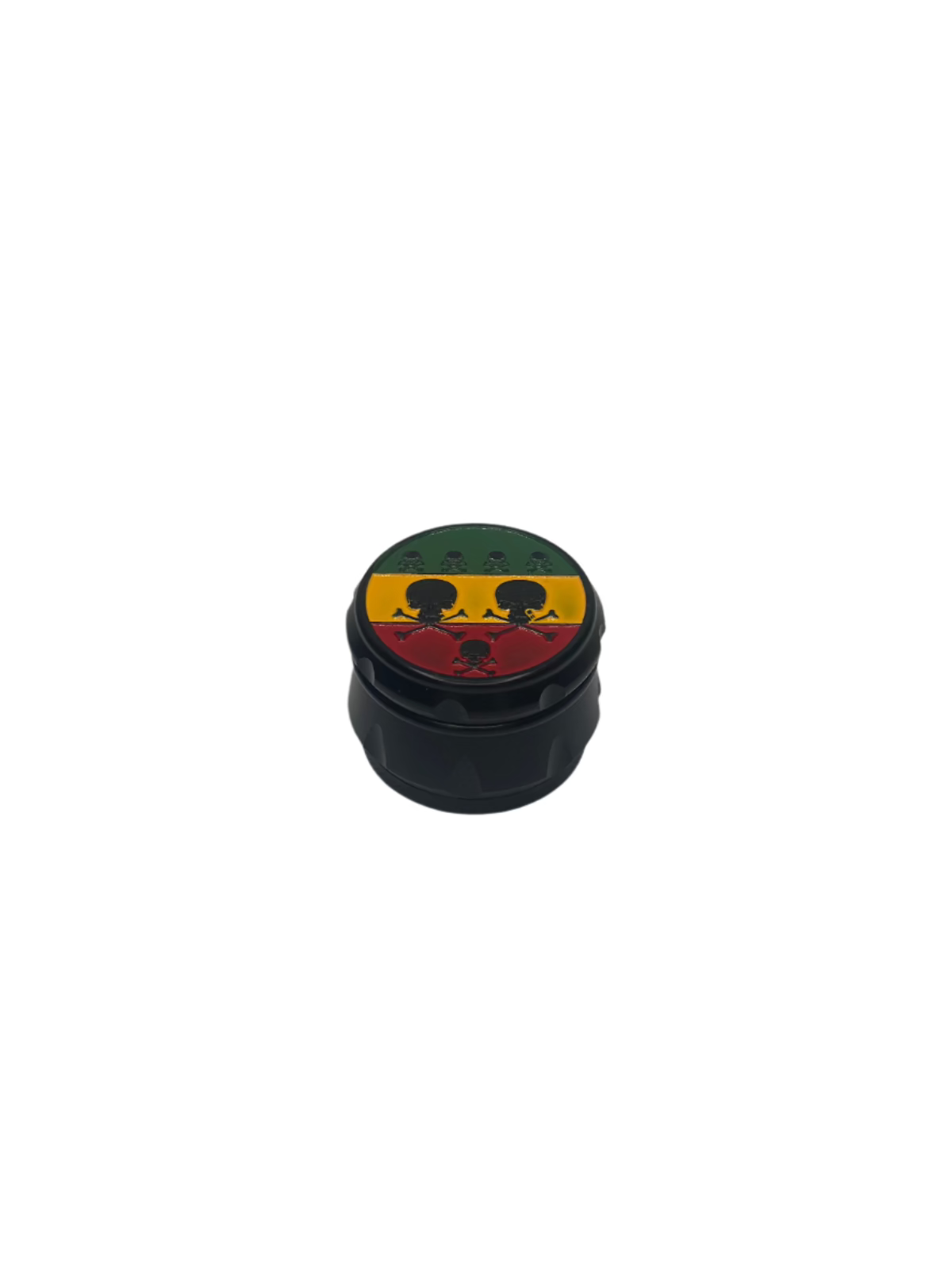 Collector-style skull grinder with smooth grinding teeth