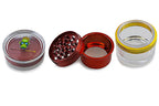 Colorful 4-piece grinders for smoke shops and head shops