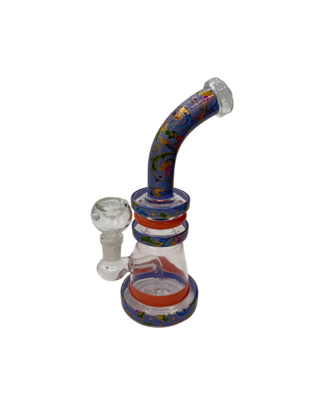 Colorful Floral Design Bent Neck Rig – Wholesale Glass Rig | Get Glass ...