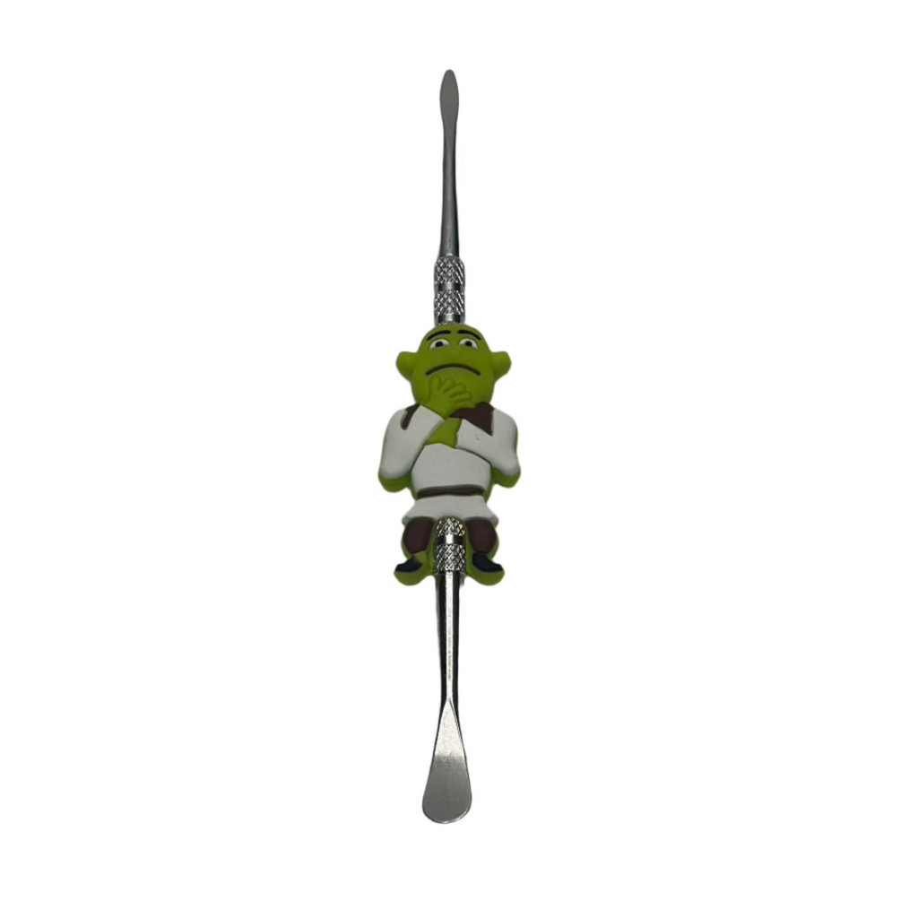 Colorful dab tools with character grips in bulk jar