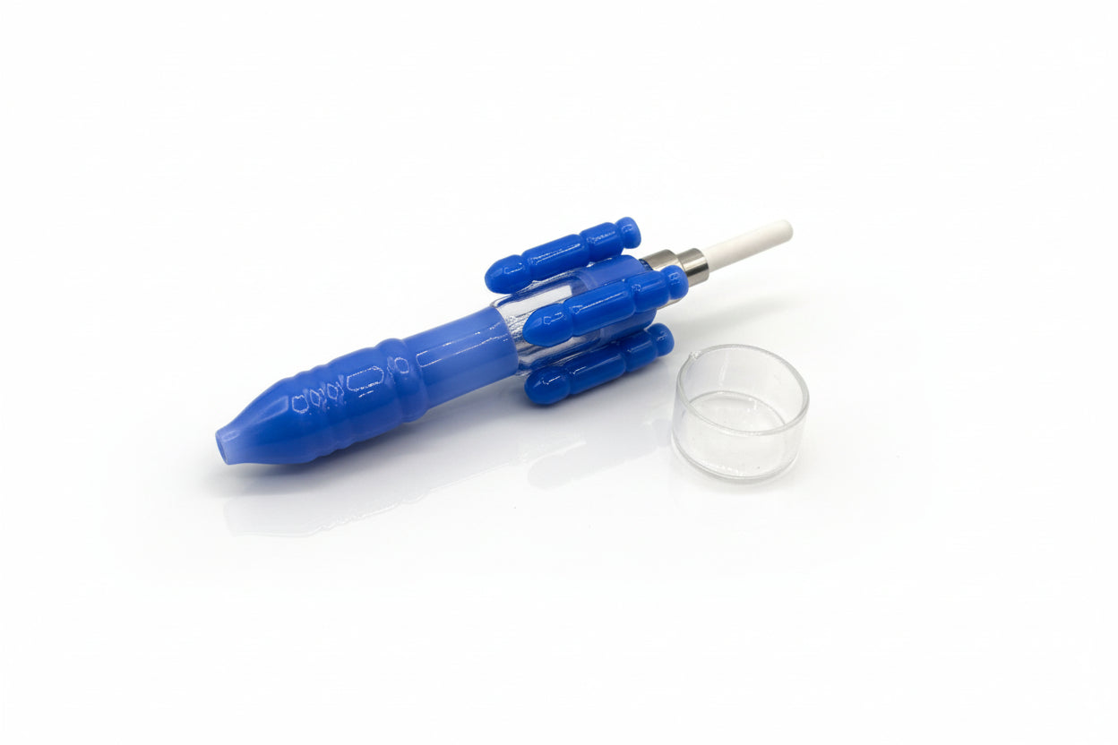 Colorful rocket design nectar collector for concentrate dabbing