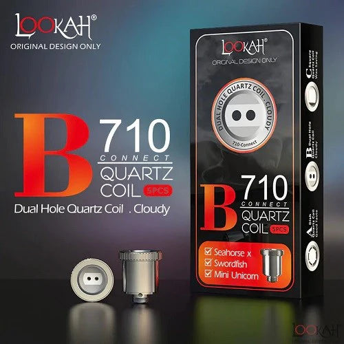 Lookah 710 Quartz Coil Type B – Dual Hole Design