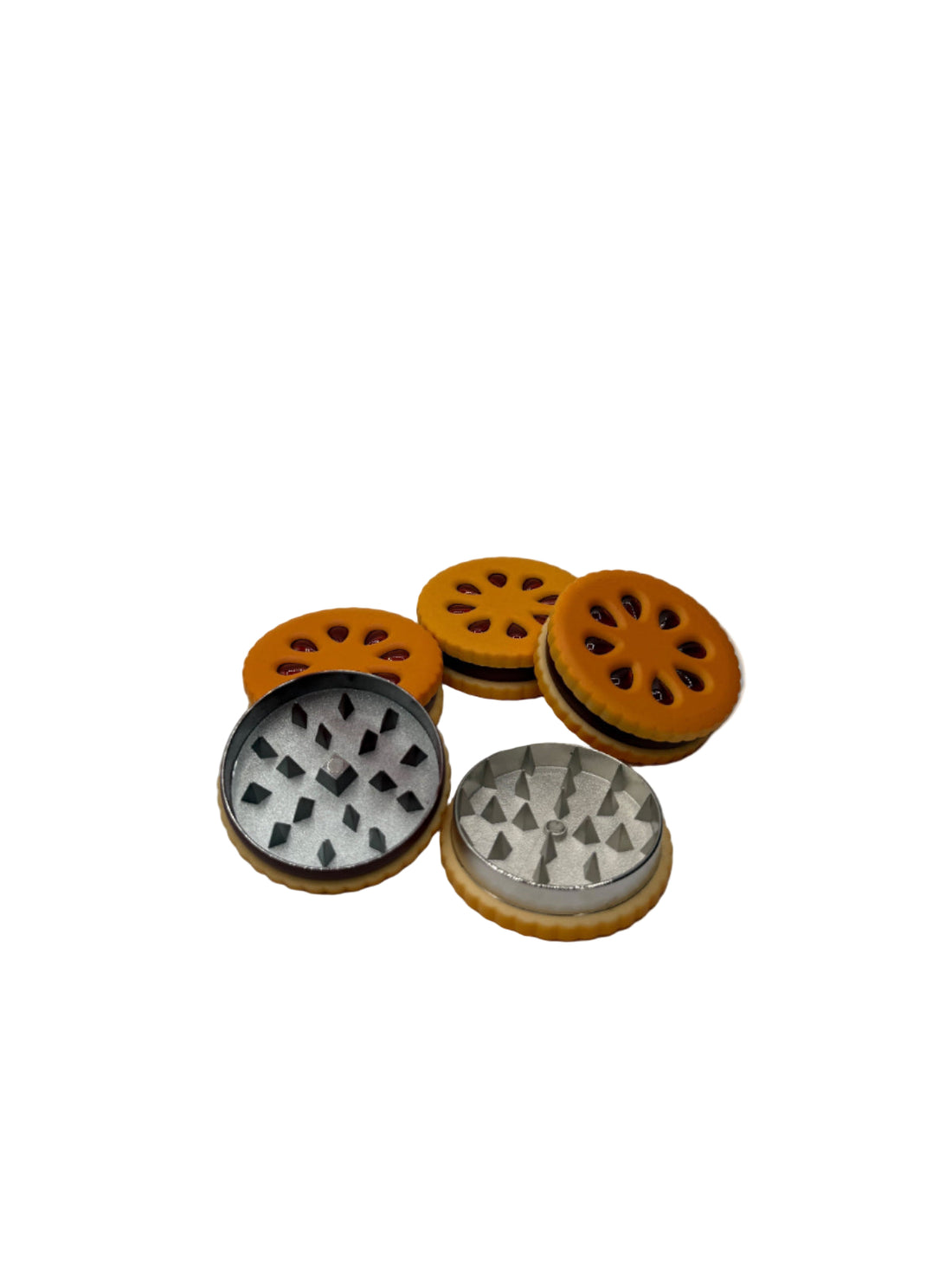 Cookie Design Herb Grinder – 12-Pack Wholesale for Smoke Shops