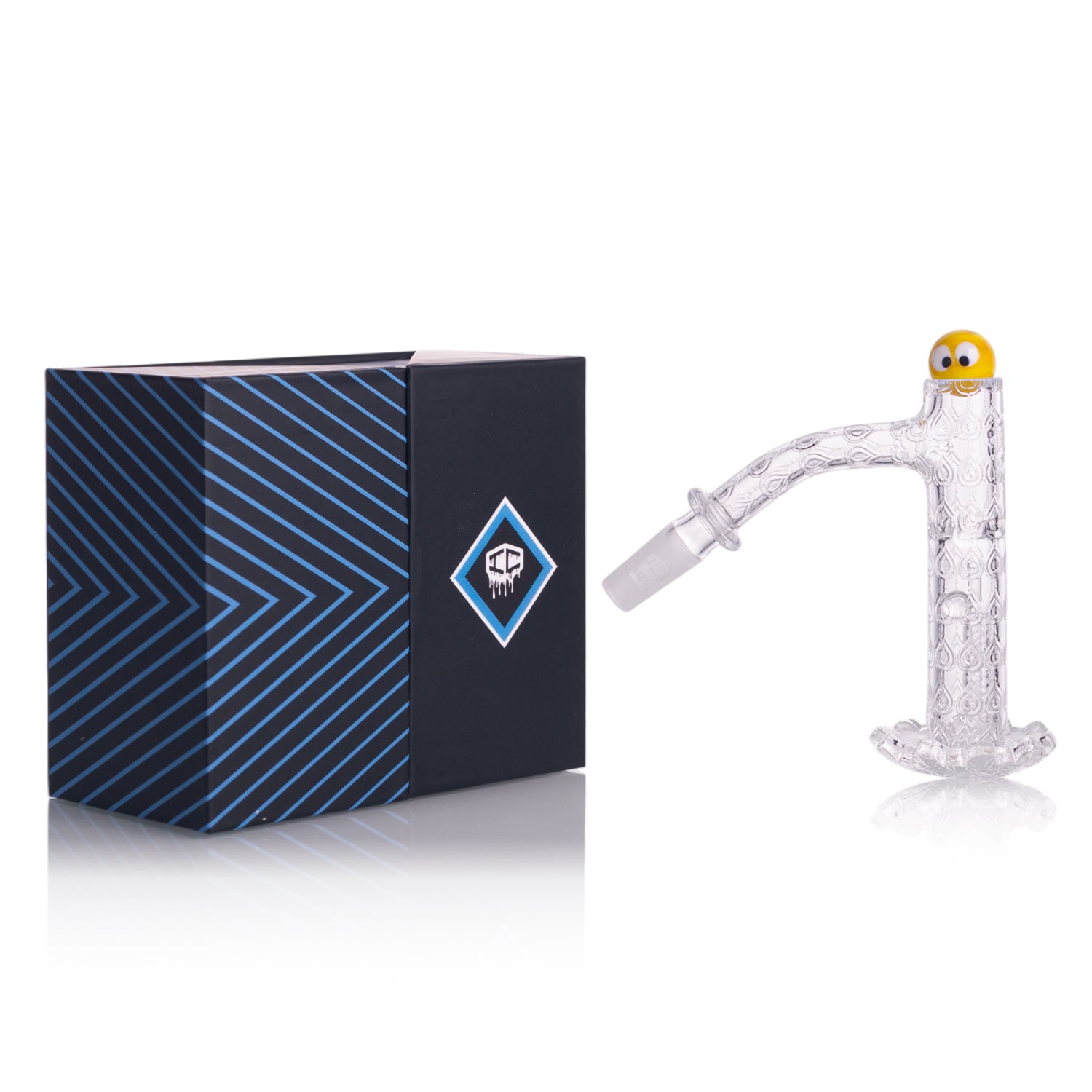 IC Quartz - Crystal | 14mm 45° Banger | Includes Carb Cap, Terp balls | 3 Colors Main image