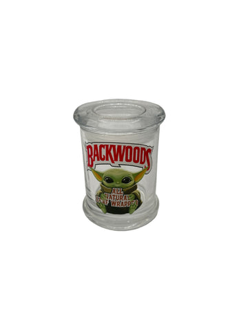 Custom printed airtight glass jars - 3-pack wholesale case
