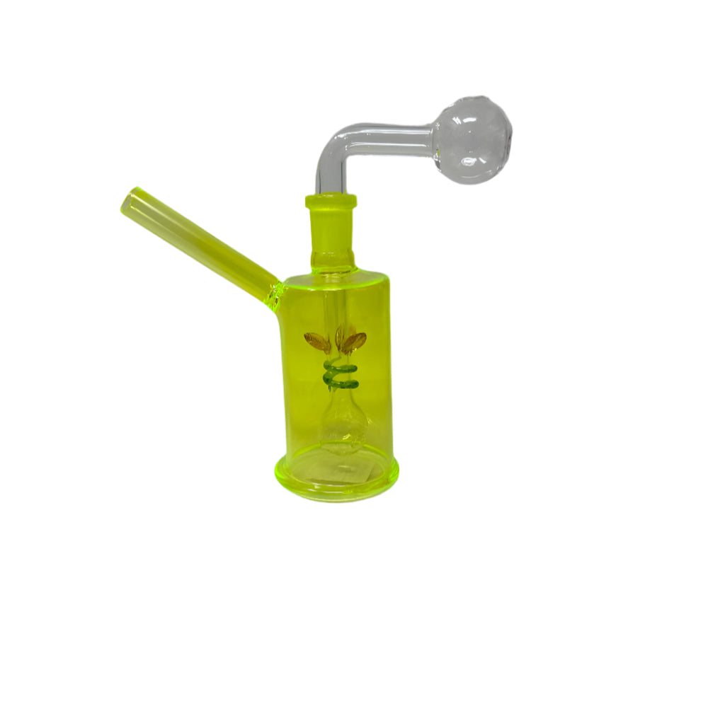Cylindrical Oil burner with Flower | 9 Colors | OB8009