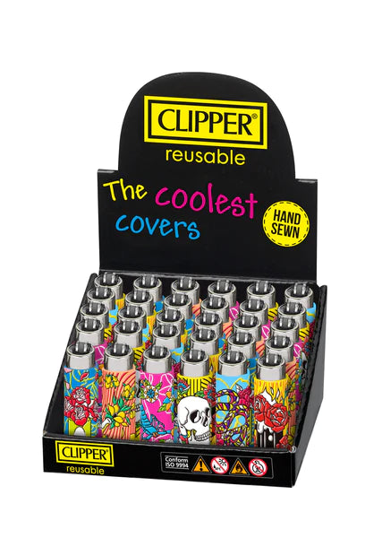 CLIPPER Reusable Hand Sewn - Lighters | 30 pc/Display
