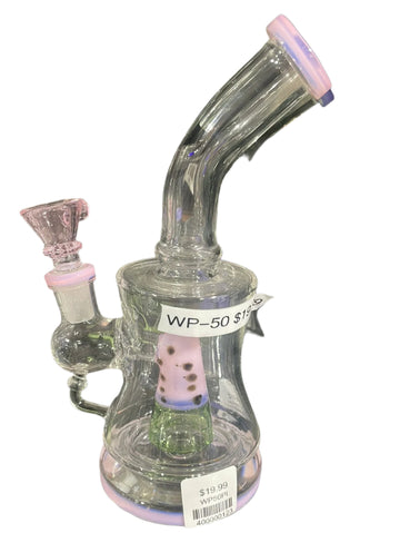 8" Waterpipe with Dotted Cone Inside – Premium Glass Smoking Pipe