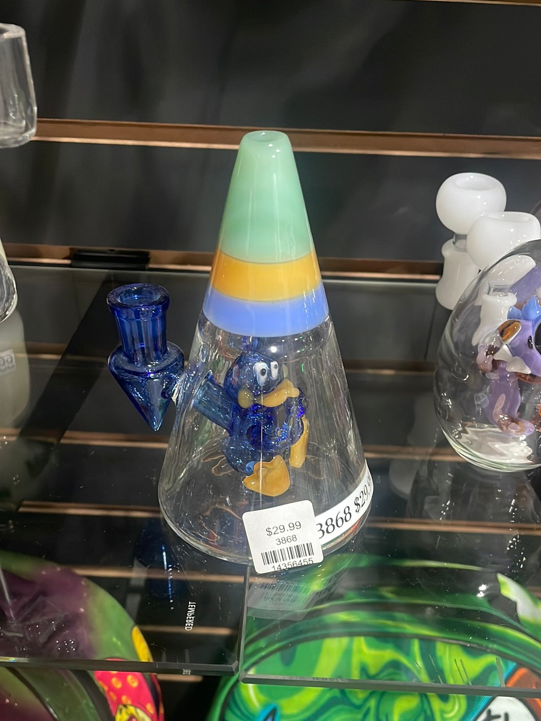 Water Pipe- Conical Design with Duck inside it | 5.5" Main image