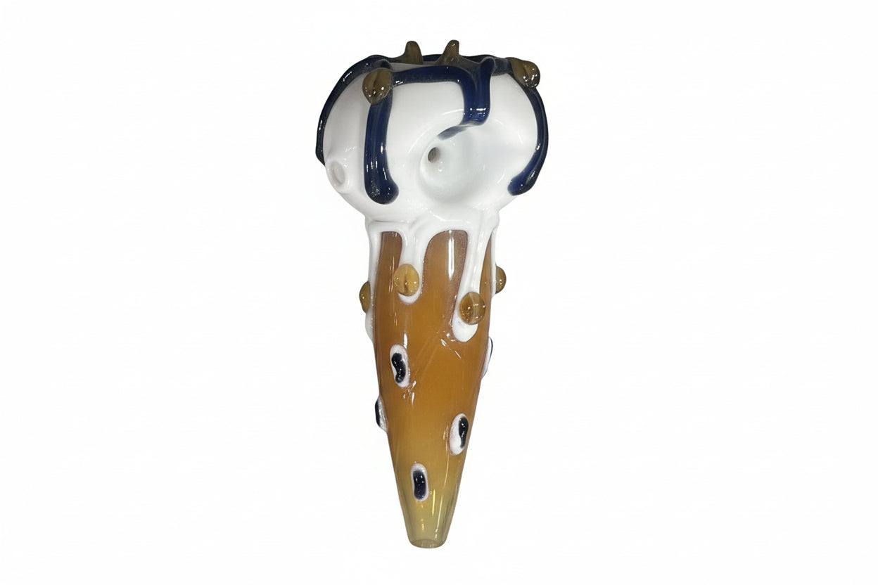 Hand Pipe - 5" Premium Hand Pipe with Melting Ice Cream Design | Assorted | $15.99/Pc Main image