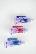 4.5 Inches Premium Purple Tube Horn I/O Pipe - Hand Pipe | Assorted 3 Styles