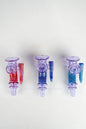 4.5 Inches Premium Purple Tube Horn I/O Pipe - Hand Pipe | Assorted 3 Styles