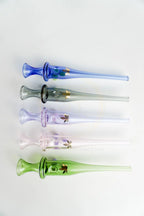 Aleaf 5" Glass 3 Dot Dab  Nectar Straw | Version 2 | Assorted 5 Colors