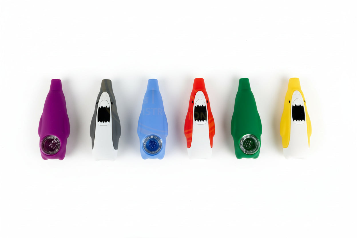 Silicone - 4" Monster Open Mouth Hand Pipe | 5 Units / Pack | Pack Main image